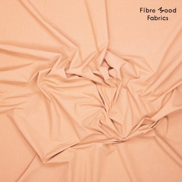 Fibre Mood, Webware Baumwolle Poplin stone washed, pfirsich